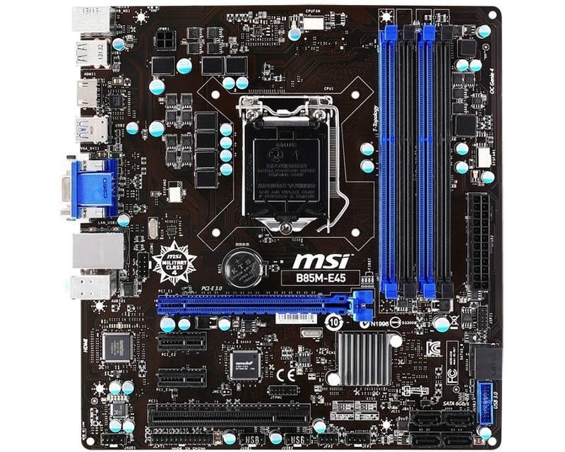 Msi b85m e33 подключение